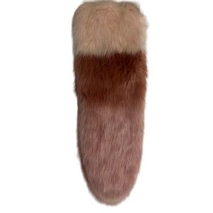 NWT Rachel Parcell Pink Ombré Gradient Faux Fur Scarf Retail $79